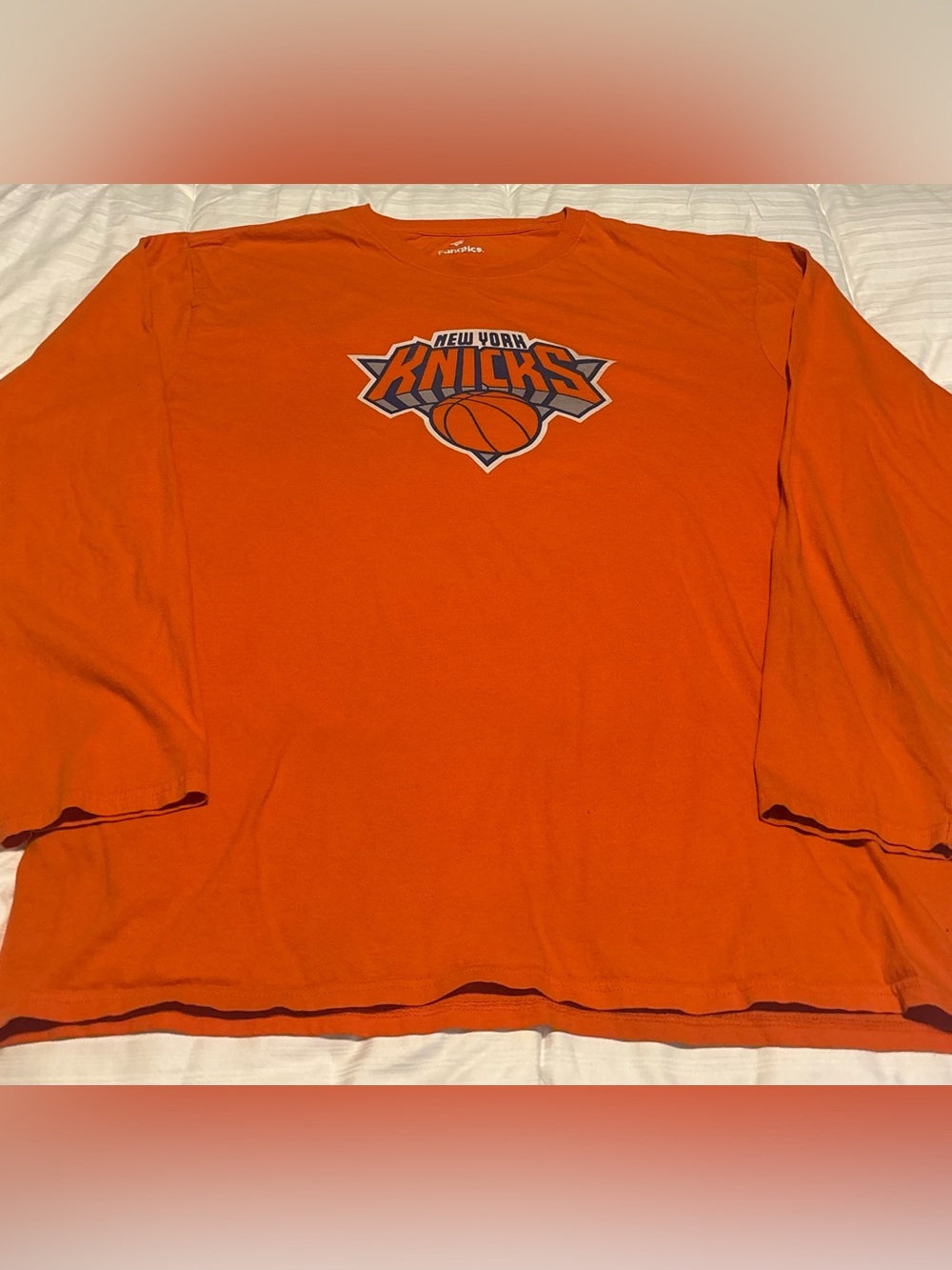 New York Knicks RJ Barrett #9 Long Sleeve Fanatics T-Shirt Size XL